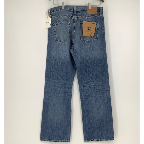 NEW! RE/DONE Size 32 90s Loose Light Indigo Denim Jeans $325 msrp G18-9 - Picture 3 of 8